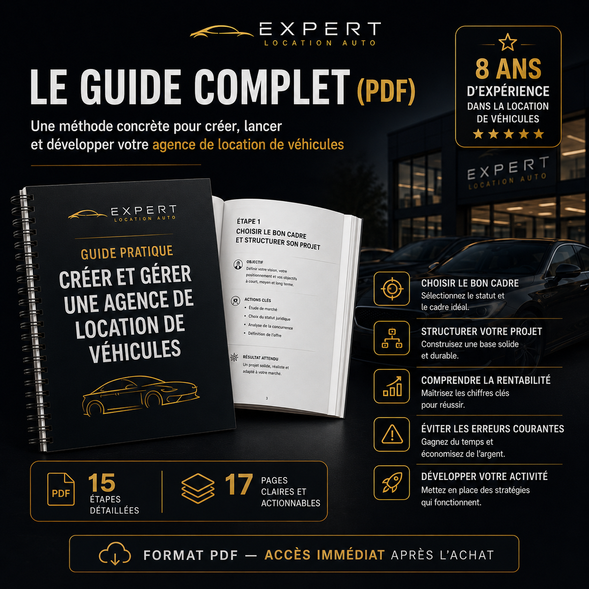 Guide PDF de 17 pages en 15 étapes